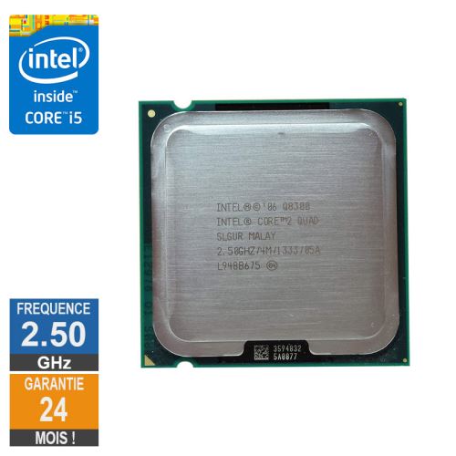 Processeur Intel Core 2 Quad Q8300 2.50Ghz Slgur Lga775 4Mo