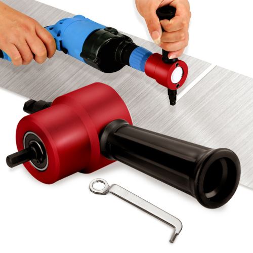 Double tête Grignoter Métal Découpe feuille grignoteuse Cutter-scie Drill