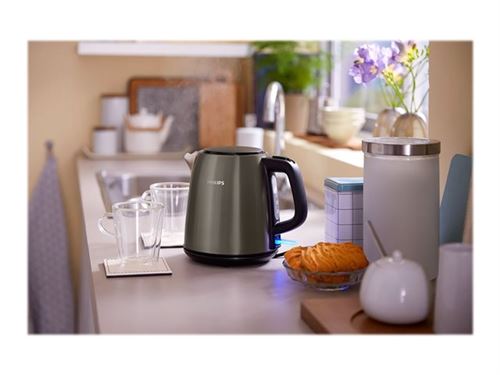 Philips Daily Collection HD9349 - Bouilloire - 1 litre - 2000 Watt - titane