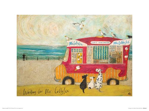 Sam Toft reproduction d'art Waiting for Mr Lollyice 30 x 40 cm