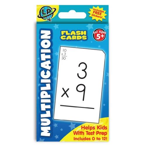 Eureka Multiplication Math Flashcards for Kids, 5 14 W x 3 14 H
