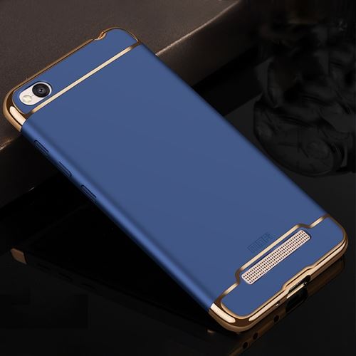 Xiaomi Redmi 4A Bleu Coque Protection Plastique Effet Métal Brillante ALS49668