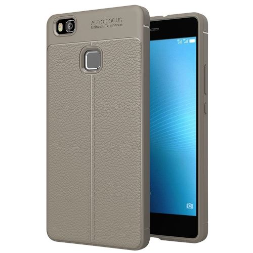 Huawei P9 Lite Coque Protection TPU Gris Texture Litchi ALS47715