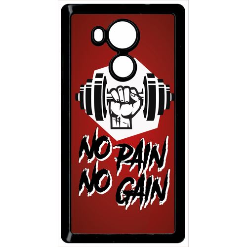 Coque Huawei Mate 8 No Pain No Gain Fond Bordeaux