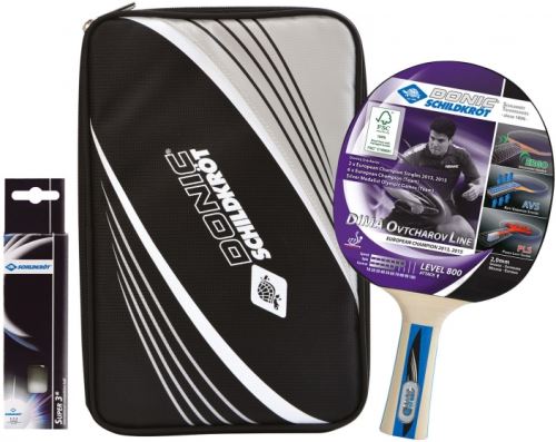 Donic Schildkröt tennis de table défini Ovtcharov 800 5 pièce noire