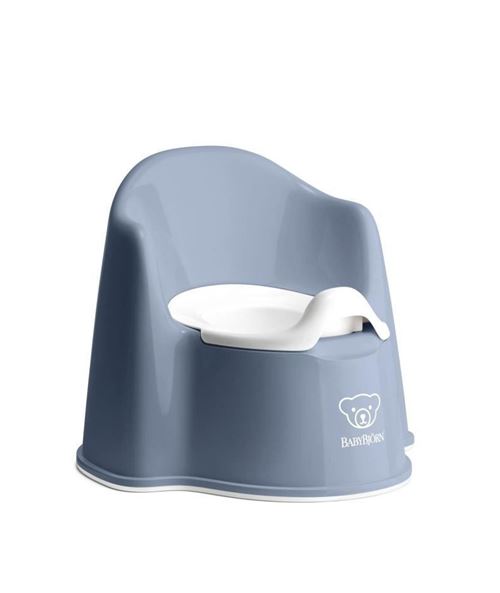BABYBJORN Pot Fauteuil, Bleu profond/Blanc