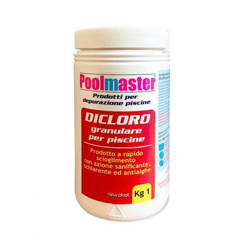Poolmaster - Contenant de Dichlore granulé 1 kg Poolmaster pour toutes les piscines