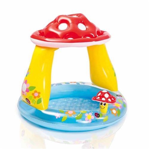 1 21 Sur Pataugeoire Gonflable Champignon Intex Jeu Piscine Gonflable Achat Prix Fnac