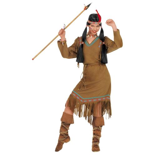 Déguisement Indienne Tribu Réserve Cheyenne Femme S Marron 43361 Widmann S - Coloris : Marron43361 Widmann
