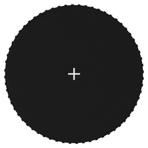 vidaXL Tapis de saut Tissu Noir pour trampoline rond de 3,66 m