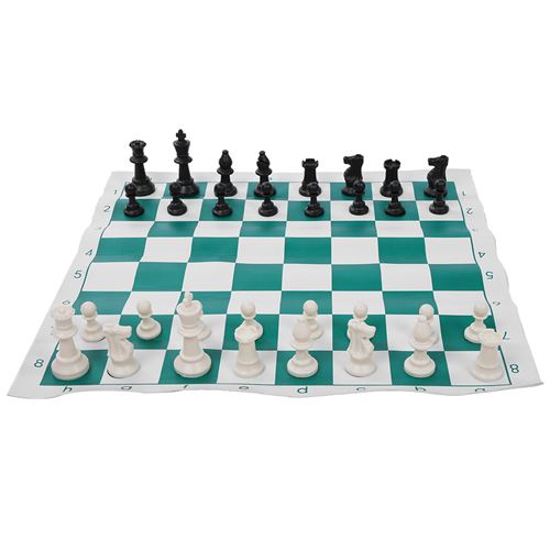 Jeu d'échecs international en plein air avec grand sac en toile 45cm