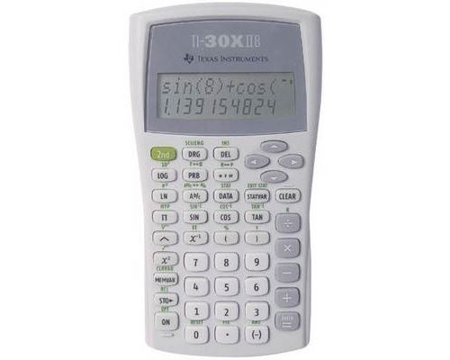 Texas Instruments TI-30X IIB - Calculatrice scientifique - USB - 10 chiffres + 2 exposants - pile État correct - Texas Instruments reconditionné disponible sur Fnac