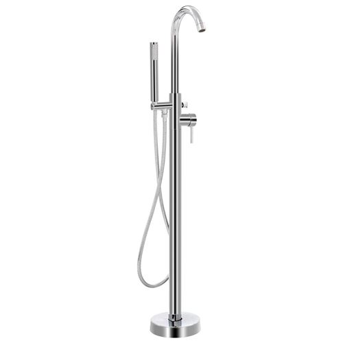 Rubinetteria A Colonna Per Vasca Da Bagno Acciaio Inox 118,5 Cm Vidaxl