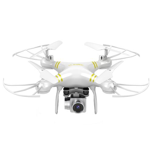 Drone HJHRC aérienne 4 axes Caméra 1080P HD+ 1 Batterie - Blanc