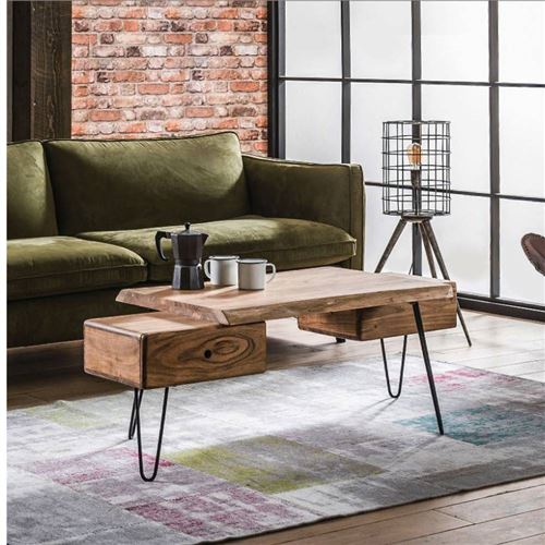 Table basse EDGE en acacia massif