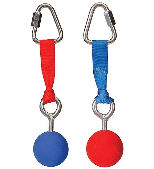 Slackers balles ninja pour la ligne ninja 2 pièces rouge/bleu
