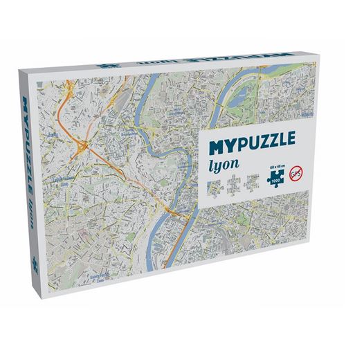 Puzzle MYPUZZLE LYON HELVETIQ Multicolore