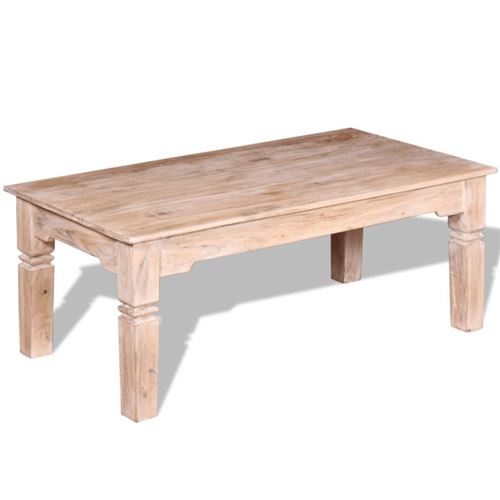 vidaXL Table basse Bois d'acacia 110 x 60 x 45 cm