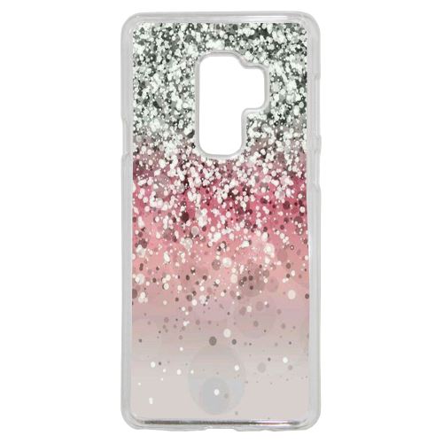 Coque Rigide Pour Samsung Galaxy S9 Plus Motif Graphique Pluie De Paillettes