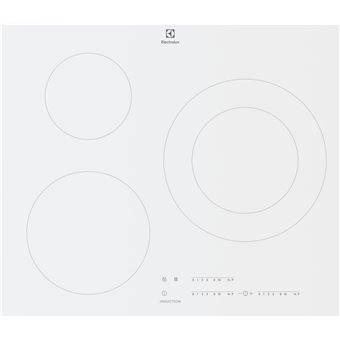 Electrolux LIT60342CW - Table de cuisson à induction - 3 plaques de cuisson - Niche - largeur : 56 cm - profondeur : 49 cm - avec bord droit - blanc - 1