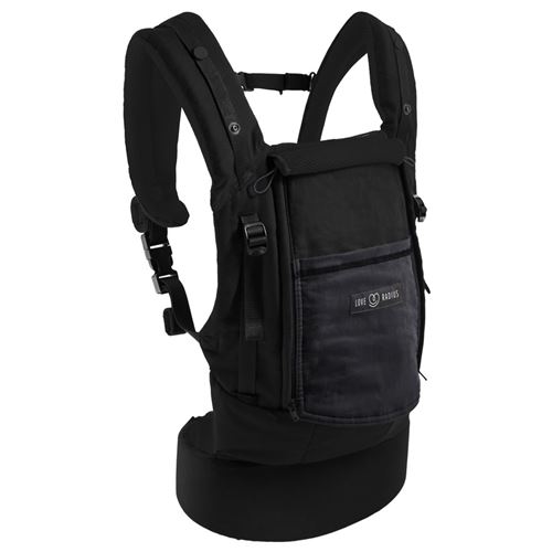 Porte-Bébé Physiocarrier Tablier Noir Poche Anthracite - Jpmbb