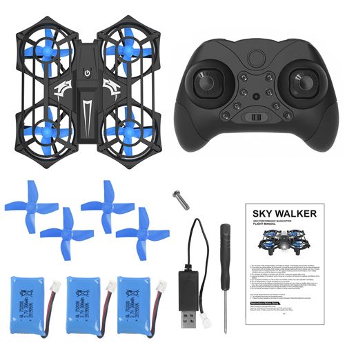 Drone Jouet d'enfant de UFO RC à télécommande à induction de geste intelligent à trois modes - Multicolore