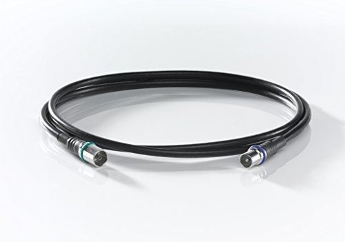 Wisi ds 37 u 0300 3m iec iec noir câble coaxial - câbles coaxiaux (iec, iec, droit, droit, 3 m, mâle femelle)