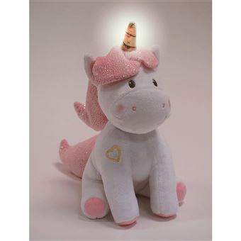 Peluche musicale et lumineuse Jemini Licorne
