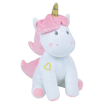 Peluche musicale et lumineuse Jemini Licorne