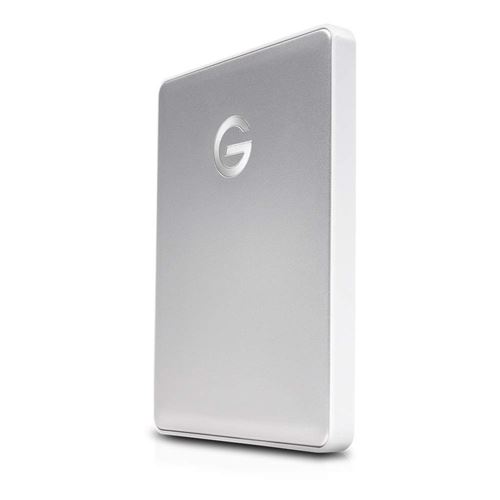 G-Technology G-DRIVE mobile USB-C GDMUCWWC20001ADBv2 - Vaste schijf - 2 TB - extern (draagbaar) - 2.5 - USB 3.1 Gen 1 (USB-C aansluiting) - 5400 tpm - zilver