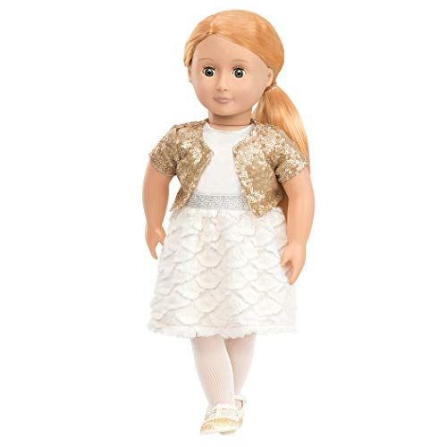 Our Generation Hope-Holiday Doll in Sequin Outfit 18 Inch, 18