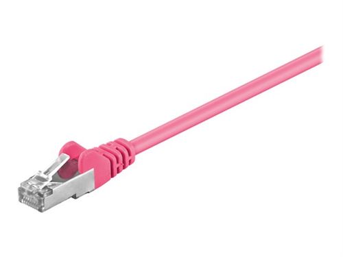 goobay câble de réseau - 1 m - magenta