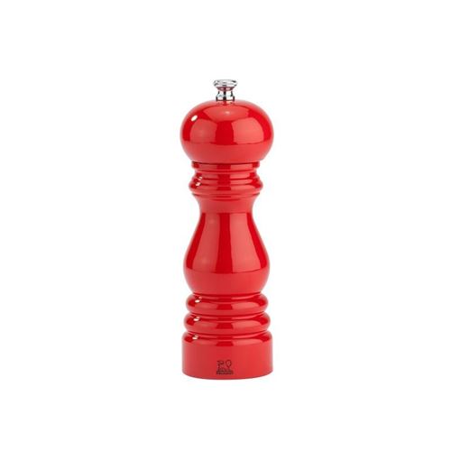 Peugeot - Moulin à sel manuel en bois couleur rouge coquelicot 18 cm