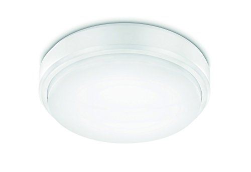 Prolight 320200001 led plafonnier 12 w ip54 plastique blanc 21 cm