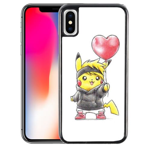 Coque pour iPhone XS pokémon bébé pikachu