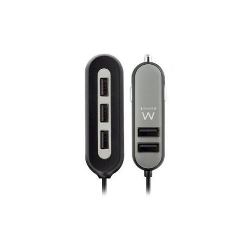 Ewent EW1355 - Netspanningsadapter - 54 Watt - 10.8 A - 5 uitgangsaansluitingen (5 x 4 pins-USB type A)
