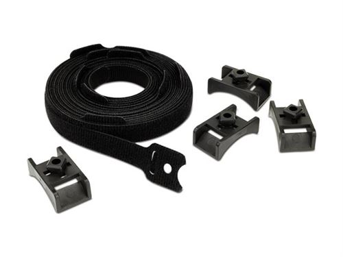 Apc Noir - Boucle Souple De Guide Pour Câbles - Conformité Taa (Pack De 10) - Pour P/N: Scl500rm1u, Smx1500rm2ucncus, Smx1500rm2ucus, Smx2kr2ux145, Smx3kr2uncx145, Smx750cus - Image 1
