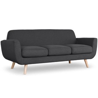 Paris Prix Canapé 3 Places Scandinave Miramas 195cm Gris