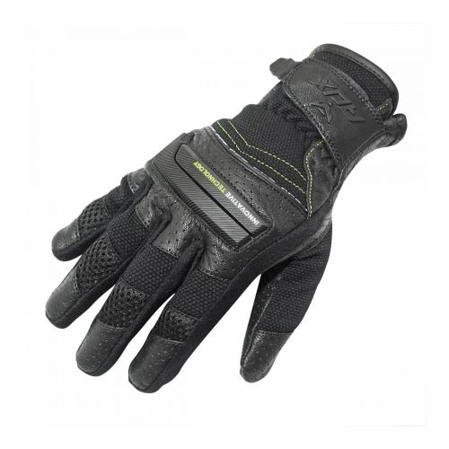 Gants printemps-ete adx ventura noir-jaune fluo t12 (xxl) (homologue en 13594:2015)