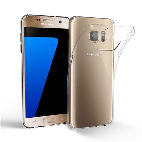 Coque Gel TPU Transparent pour Samsung Galaxy S7 G930 - Coque Housse Etui Protection Gel TPU Silicone Souple Ultra Mince Fine Slim Leger Phonillico®