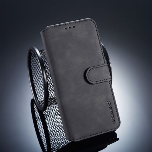 Etui en PU style rétro noir pour votre Huawei P20