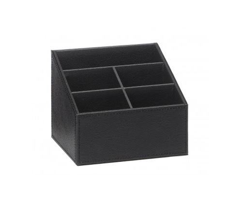 Porte Télécommandes en Similicuir Noir