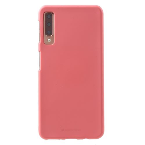 Coque en TPU mat souple rouge pastèque pour votre Samsung Galaxy A7 (2018)