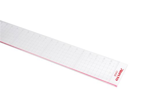 Aristo AR-15430 Règle de coupe 30cm Plexiglas Avec Côté En Acier