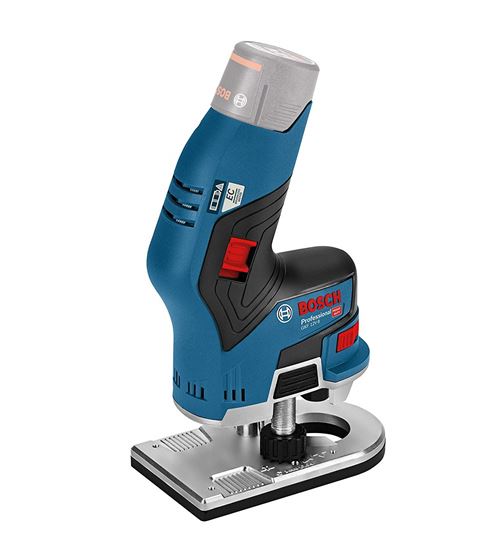 Bosch Professional 06016B0002 Affleureuse sans Fil GKF, 12 V, Bleu/noir