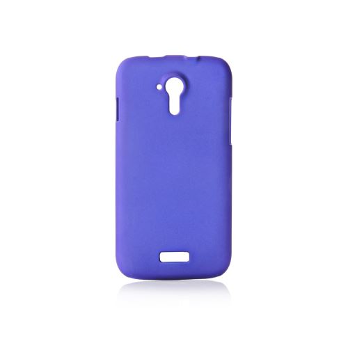 Coque rigide bleue foncé toucher gomme pour Wiko Cink Five