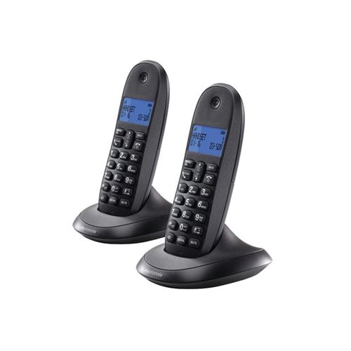 Motorola C1002L - téléphone sans fil avec ID d'appelant/appel en instance + combiné supplémentaire