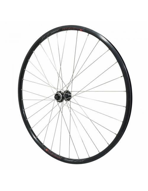 Roue vtc 700x35 disc avant m820 alu noir moy shimano m3050 centerlock rayon inox