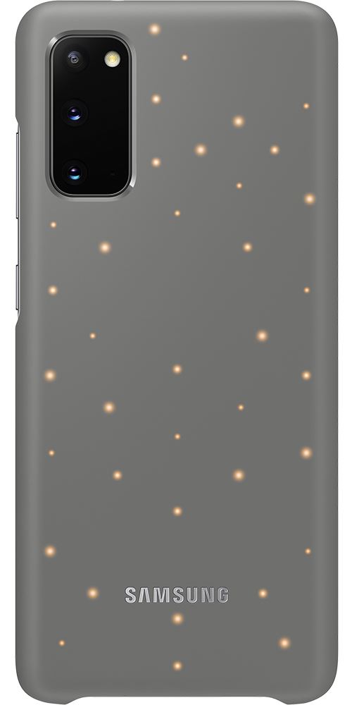 Samsung LED Back Cover EF-KG980 - Achterzijde behuizing voor mobiele telefoon - grijs - voor Galaxy S20, S20 5G