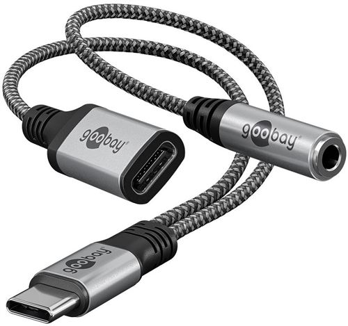 Non Communiqué Goobay Nom : Câble Usb-C Vers Usb-C + Jack 3.5 Mm (M/F)